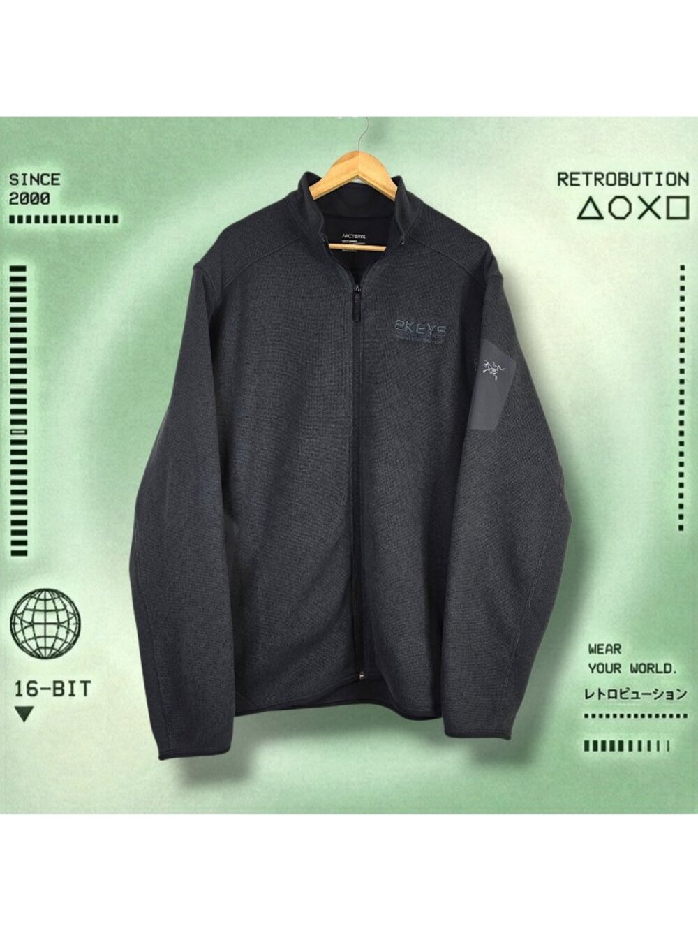 Arc'teryx Covert Cardigan Full Zip Fleece Jacket Gray Size XXL